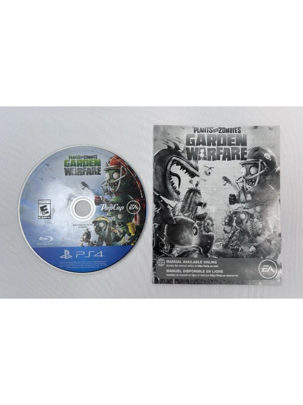 Plants vs. Zombies Garden Warfare PS4 PlayStation 4 Disc + Insert No Case